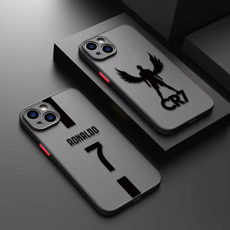 Football Star Cristiano Ronaldo Number 7 Jersey Phone Case For iPhone 16 17 Air 15 11 12 13 14 Pro Max Mini X XR XS Max 8 Cover
