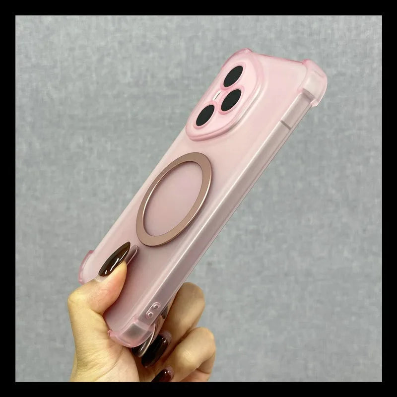 For Honor400Lite Case Airbag Shockproof Magnetic Wireless Charging Case For Honor 400 300 200 100 90 80 70 60 Pro Clear Cover