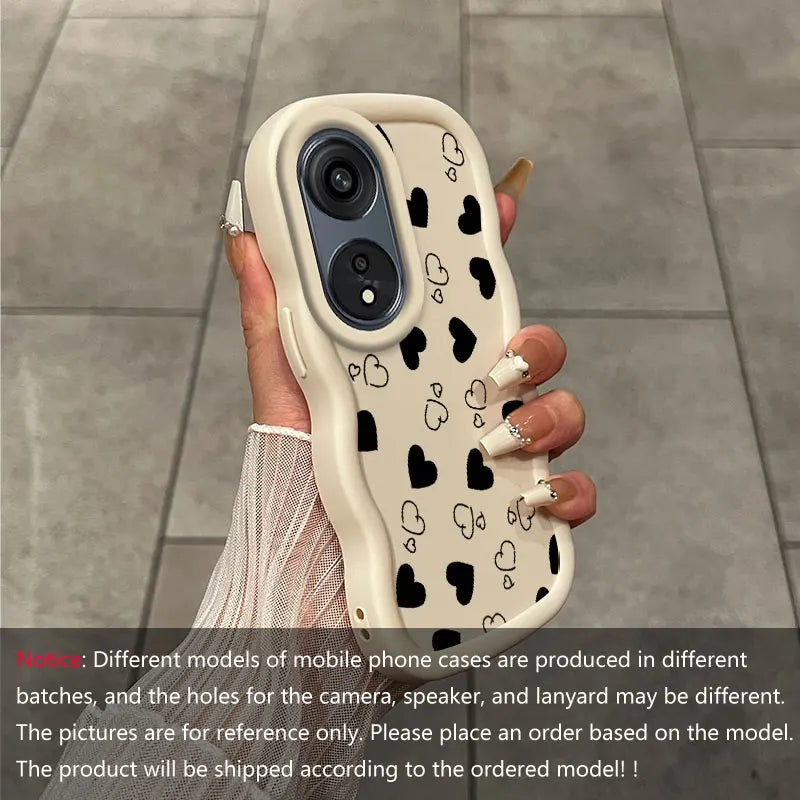 Romantic Heart Protect You For OPPO A38 With Flexible Case Featuring Shockproof Ideal For OPPO A Reno X 91 77 79 3 11 10 54 18