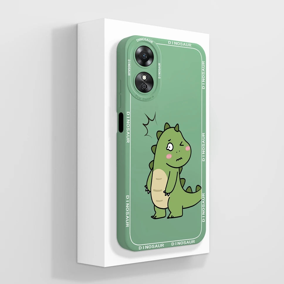 Phone Case For Oppo A17 A17K K 4G Pretty Flowers Smooth Liquid Silicone Back Cover For OppoA17K Oppo A 17 K Fundas Shell Coque