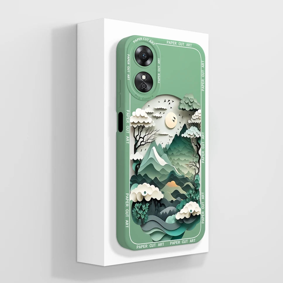 Phone Case For Oppo A17 A17K K 4G Pretty Flowers Smooth Liquid Silicone Back Cover For OppoA17K Oppo A 17 K Fundas Shell Coque