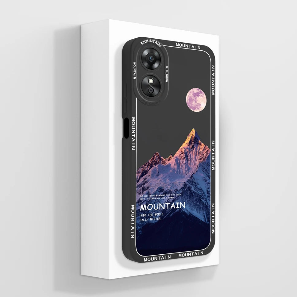 Phone Case For Oppo A17 A17K K 4G Pretty Flowers Smooth Liquid Silicone Back Cover For OppoA17K Oppo A 17 K Fundas Shell Coque