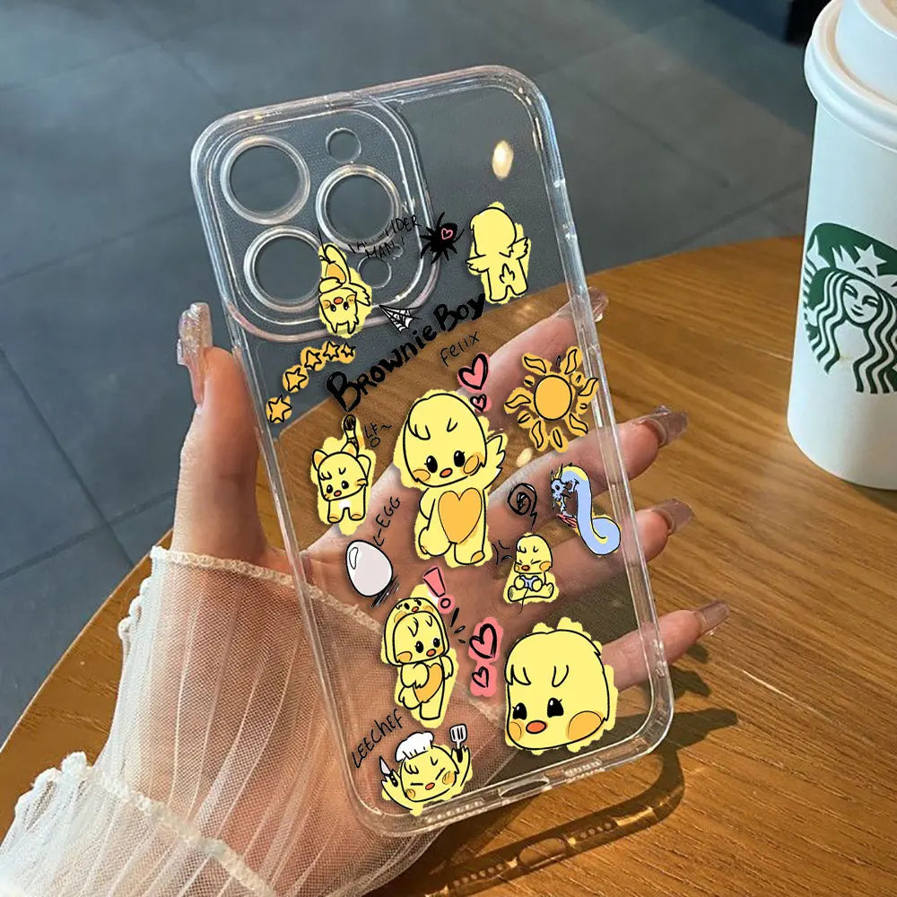 Kpop S-Stray kids S-skzoo Custom Photo Phone Case For Redmi Note 14 13 12 12S 11 11T 11S 10 9 10S 9S 9T 8 Pro Max Clear TPU Case