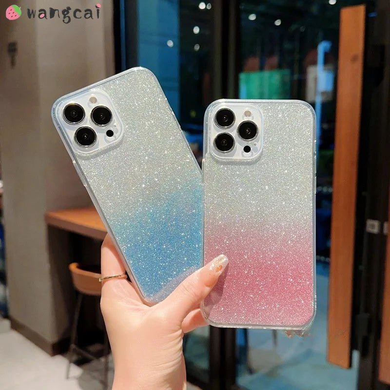 For Vivo V27 Pro V27E V25 Pro V23 Pro V23E V21 4G 5G V20 Pro Y77E Y77 Soft Transparent Phone Case With  Bling Back Cover Cases