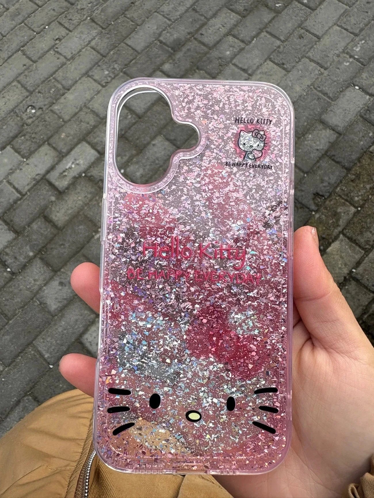 Luxury Glitter lovely Hello Kitty Clear Soft Case protection for iPhone 16 15 13 12 11 14 Pro Max XS XR 16 7 8 Plus X SE Coque