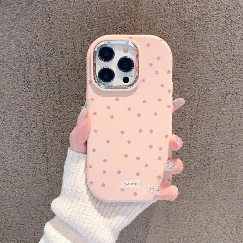 For Vivo V50 V30 Pro Y29 Y29s Y04 V29E V29 Lite X25 V25E X80 Lite Phone Case Color Matte Small Floral Soft Cover