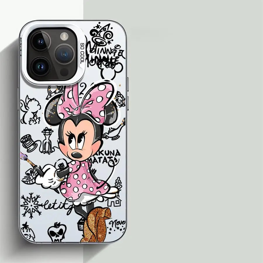 Fashion Mickey Minnie Mouse Phone Case For Xiaomi Redmi 14C 13C 12C 13 12 10 A1 A2 A3 A5 9T 9A K60 K40 4G 5G Anti Back Cover
