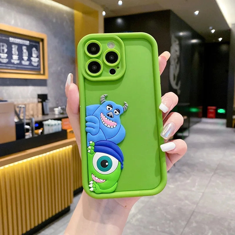 Kawaii Stitch Angel Phone Case for IPhone 16 15 14 13 12 11 Pro Max Plus 7 8 SE X XR XS Max Slim Protective Shockproof Cover