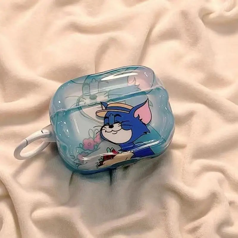 Disney The Aristocats Marie Cat Transparent Silicone Earphone Protective Case Couple Airpods 1 2 3 4 Universal Earphone Case