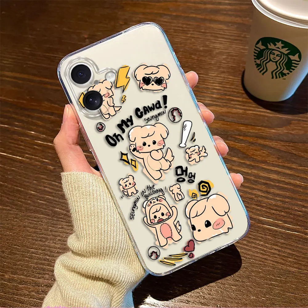 Kpop S-Stray kids S-skzoo Custom Photo Phone Case For Redmi Note 14 13 12 12S 11 11T 11S 10 9 10S 9S 9T 8 Pro Max Clear TPU Case