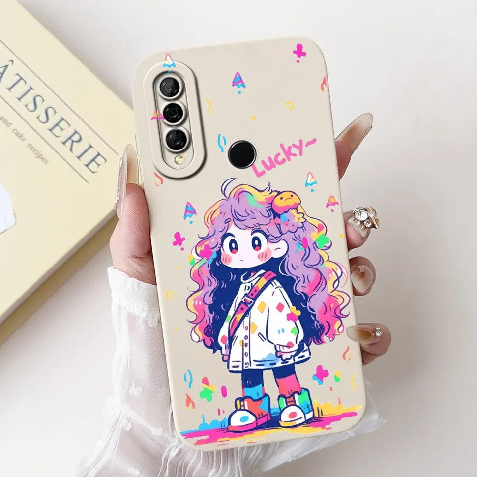 6.59" For Huawei Y9 Prime 2019 Case Stylish Cartoon Girls Cover Soft Silicone For Huawei Y9 Prime Y9Prime STK-L21 Phone Cases