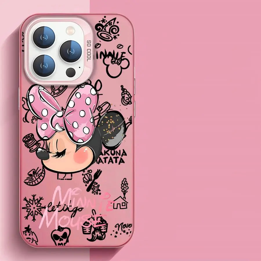 Fashion Mickey Minnie Mouse Phone Case For Xiaomi Redmi 14C 13C 12C 13 12 10 A1 A2 A3 A5 9T 9A K60 K40 4G 5G Anti Back Cover