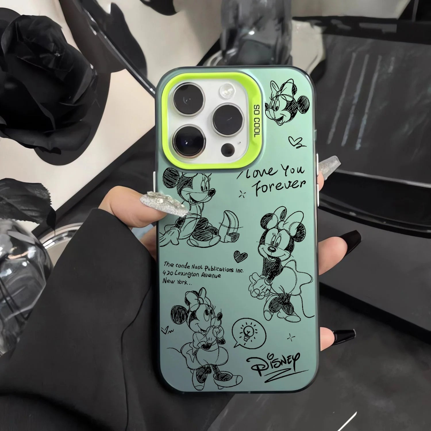 Line Retro Mickey Minnie Phone Case For Xiaomi Redmi Note 7 8 9 9S 10 11 12 13 14 Pro Plus 4G 5G Anti Fall Matte Back Cover