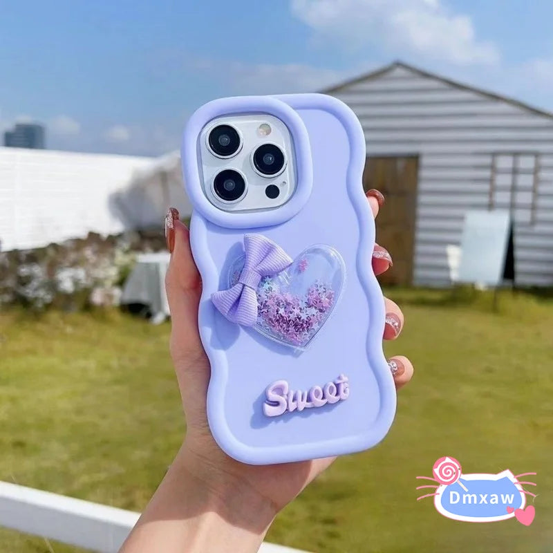 For iPhone 16 15 14 Plus 13 12 11 Pro Max Xs Max XR X 8 7 6 6S Plus Phone Case Bow Macaron Candy Color Soft Matte Cover