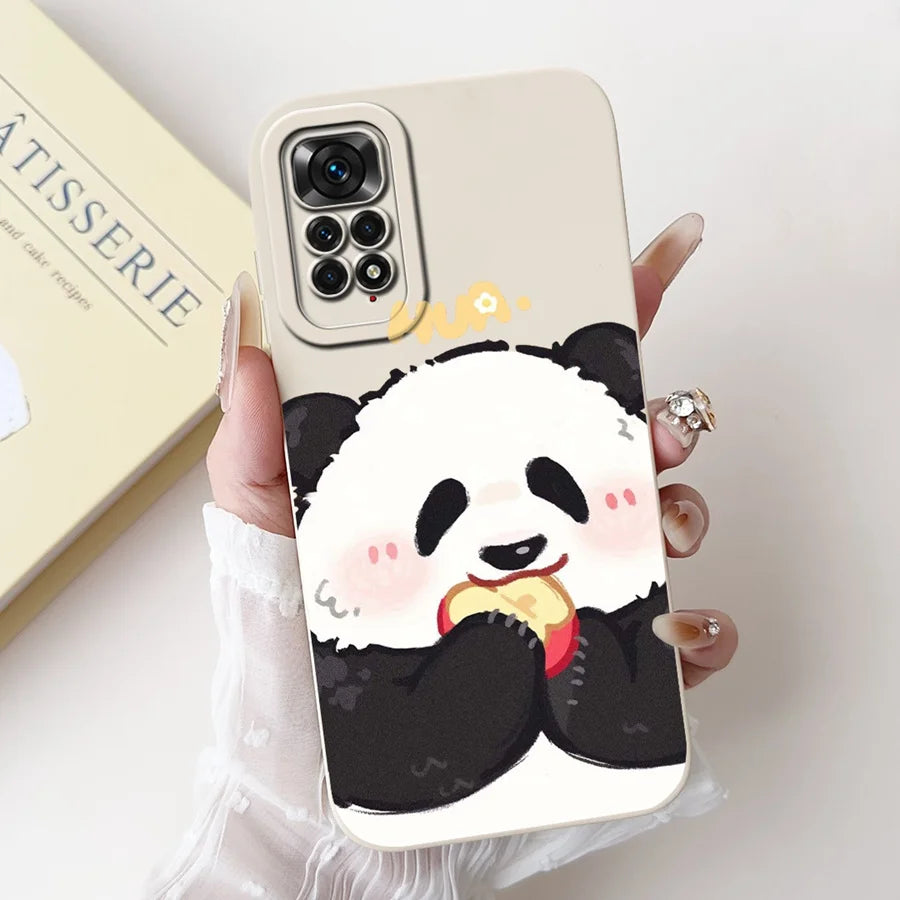 Case for Redmi Note 11 11S 4G 11 Pro Couqe Matte Soft Silicone Cartoons Funda Shockproof  Phone Bags For Note11 11S Back Covers