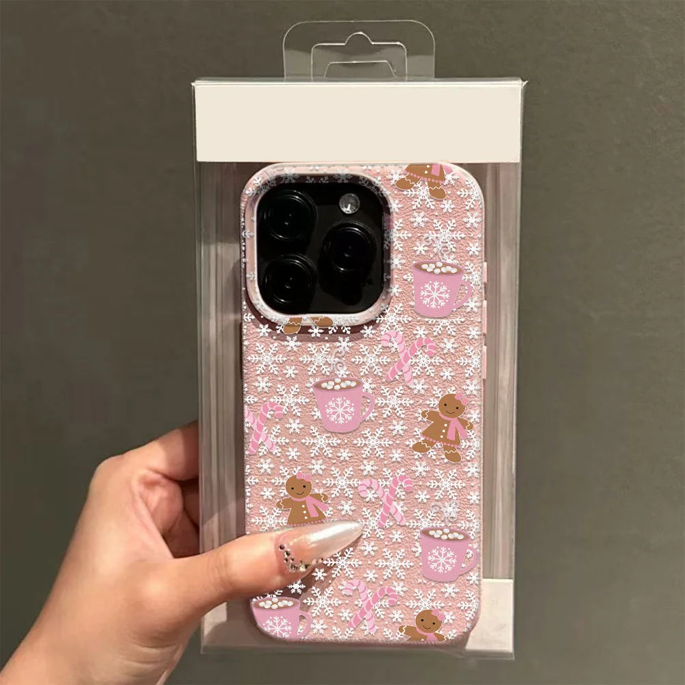 Christmas pattern colorful and dazzling soft phone case for IPhone17 Pro Max Air 16 15 14 13 12 11 Premium patterned pretty