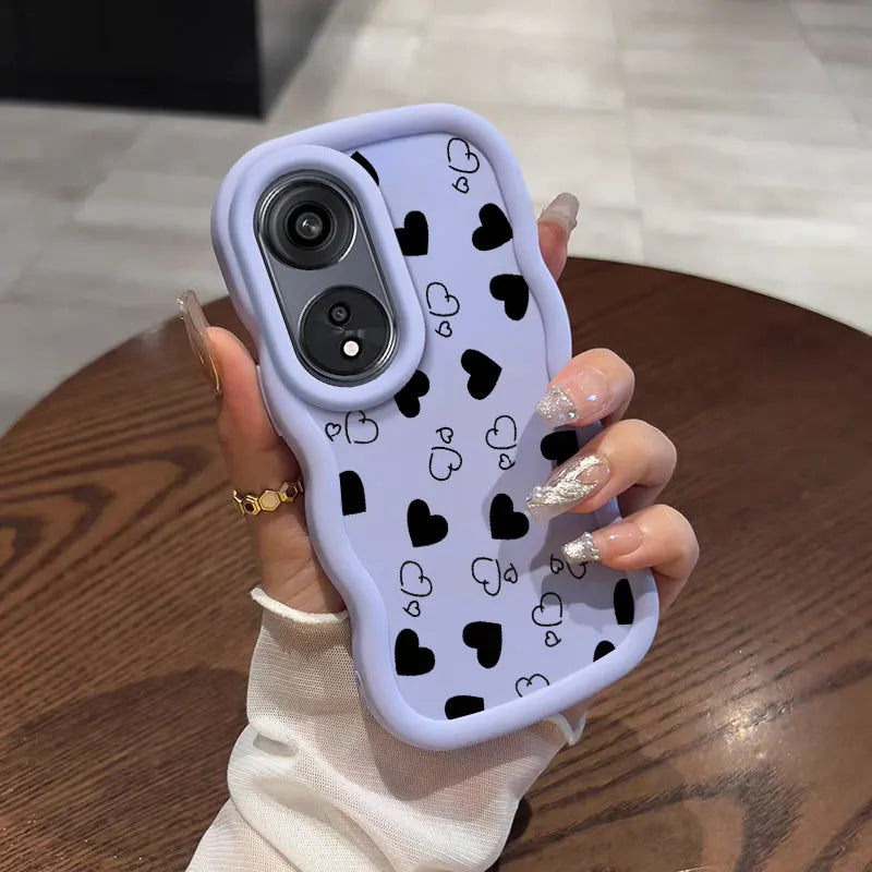 Romantic Heart Protect You For OPPO A38 With Flexible Case Featuring Shockproof Ideal For OPPO A Reno X 91 77 79 3 11 10 54 18