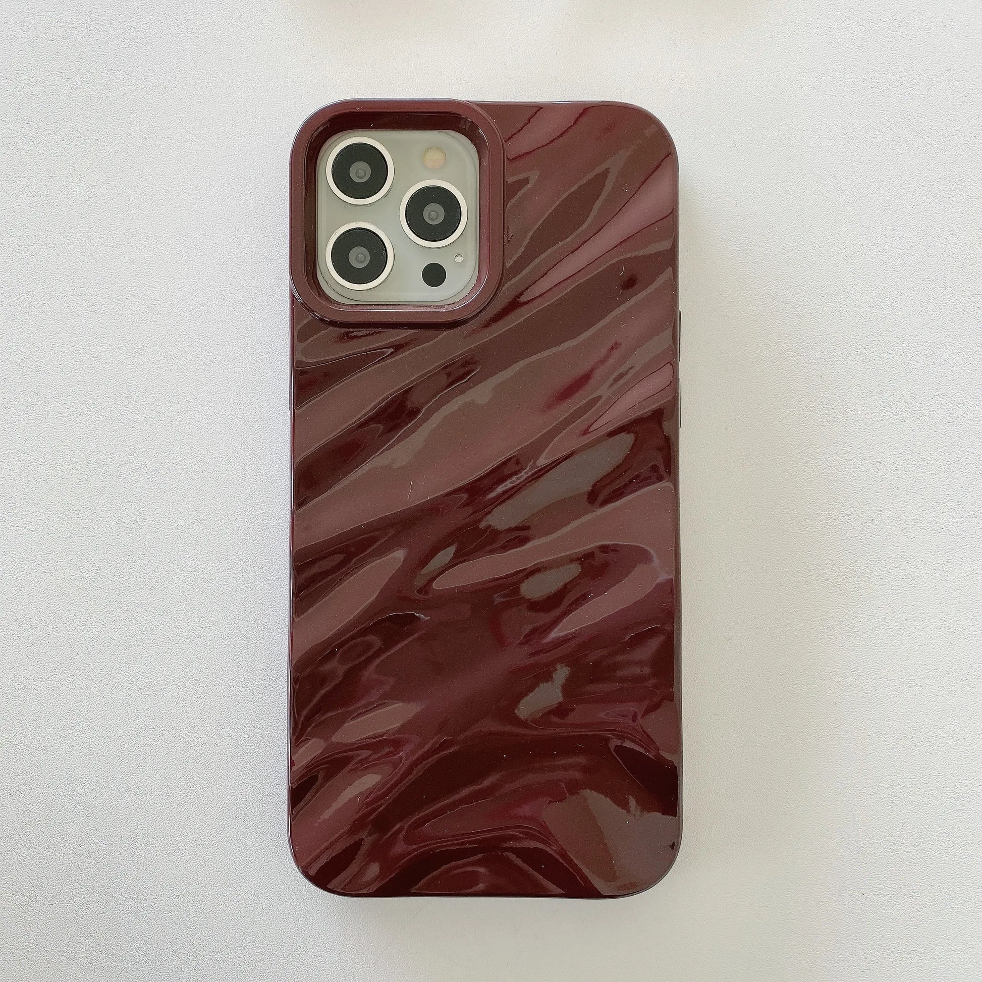 Luxury Plating 3D Wavy Texture Soft Phone Case For iPhone 16 15 14 Plus 13 12 11 Pro XS Max XR Protection Bumper Shockproof Capa