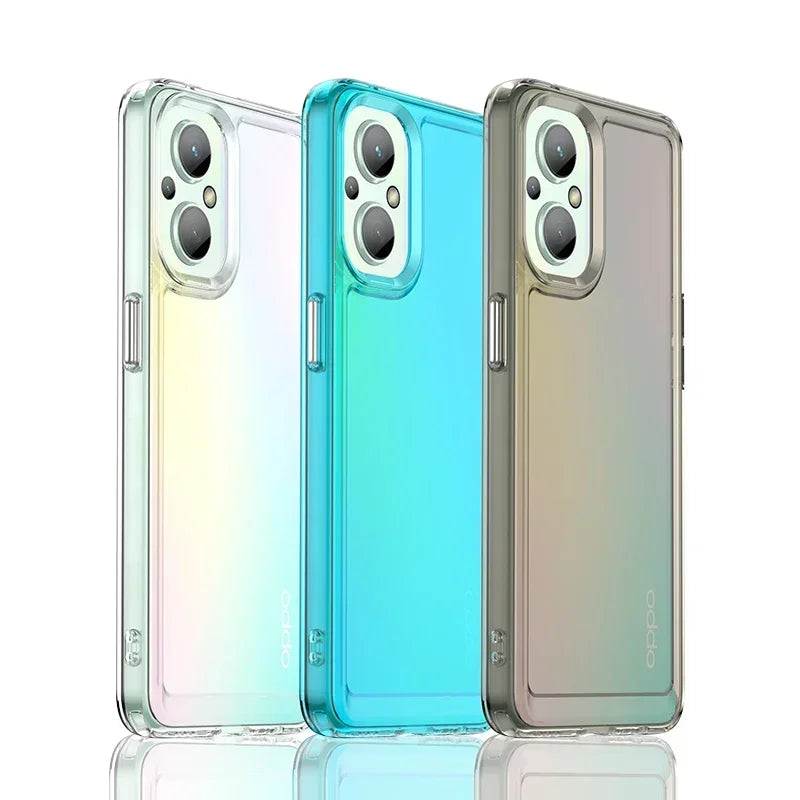 Shockproof Candy Silicone Bumper Phone Case for OnePlus Nord N20 5G OPPO A96 5G Reno7 Z 5G Reno7 Lite F21 pro 5G Reno8 Lite