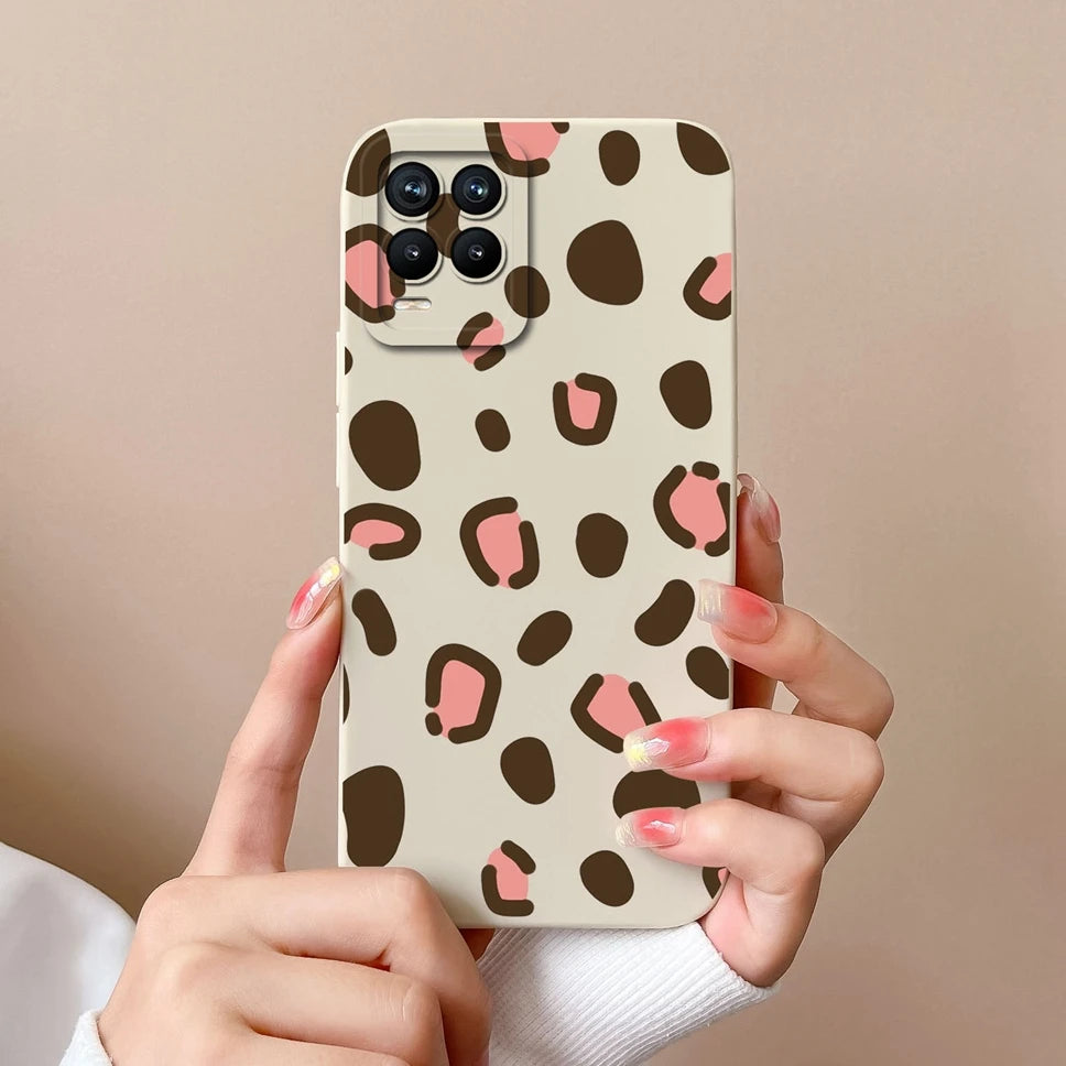 Cases For Realme 8 Pro 4G Shell Lovely Cartoon Astronaut Pattern Soft Liquid Silicone Phone Covers For Realme8 8Pro Fundas Coque