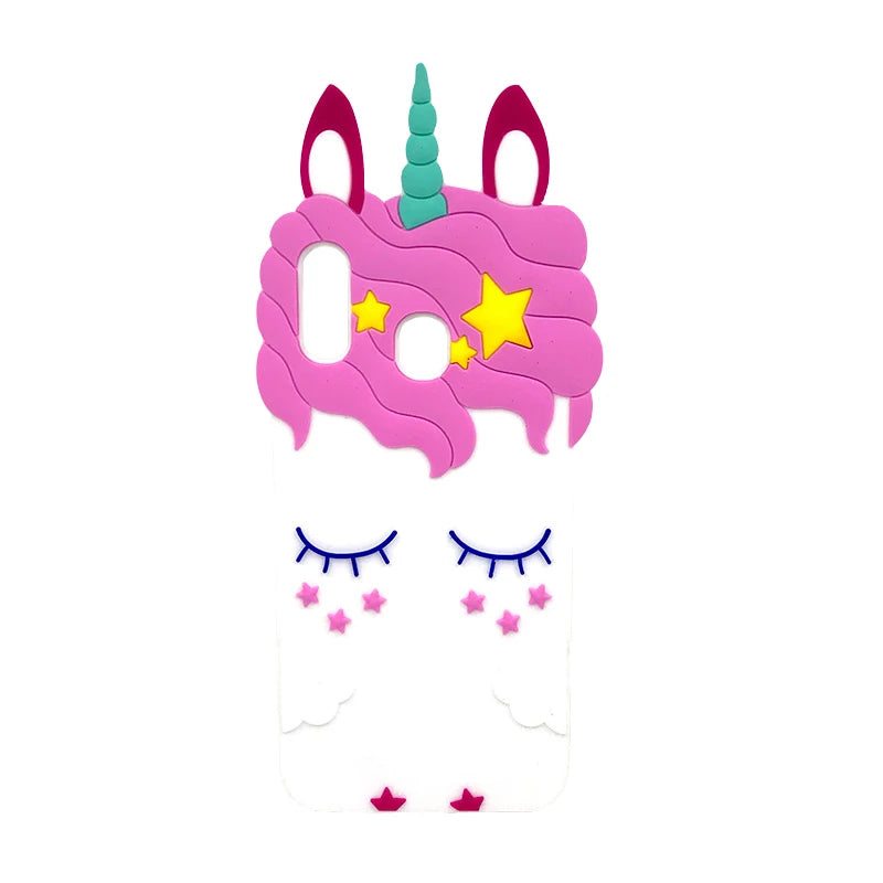 For Samsung A50 A30 A20 Case 2019 Soft Silicone Cartoon Bear Cat Unicorn Back Cover Cute Phone Bag For Samsung Galaxy A 50 30 20