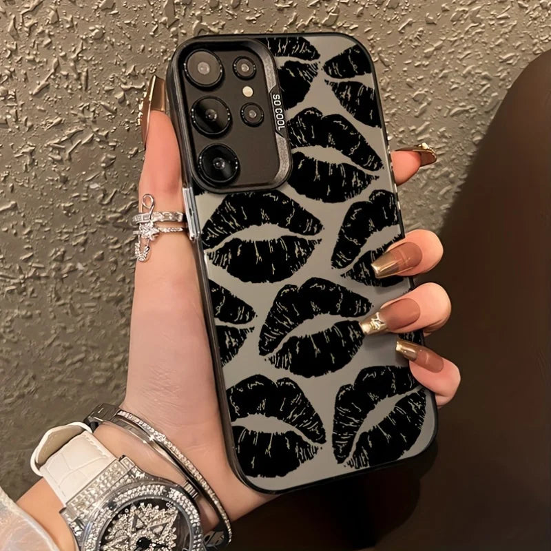 Love Heart Pattern Hard Case For Samsung S25 Ultra S23 FE S22 S24 A55 5G A56 A54 A24 A53 A52S A36 A35 A34 A25 A16 A15 Case Cover