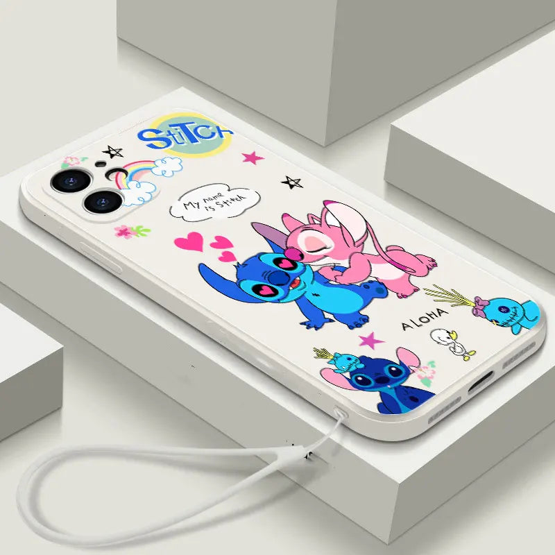 Stitch Angel Cartoon Love Heart Case For Honor X6C X8C 400 Lite X9C Smart X6B X6A Plus Magic 7 Lite Plain TPU Phone Cover Cases
