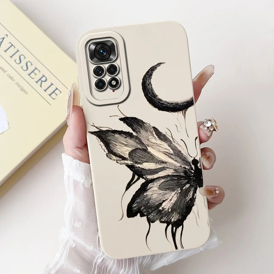 Case for Redmi Note 11 11S 4G 11 Pro Couqe Matte Soft Silicone Cartoons Funda Shockproof  Phone Bags For Note11 11S Back Covers