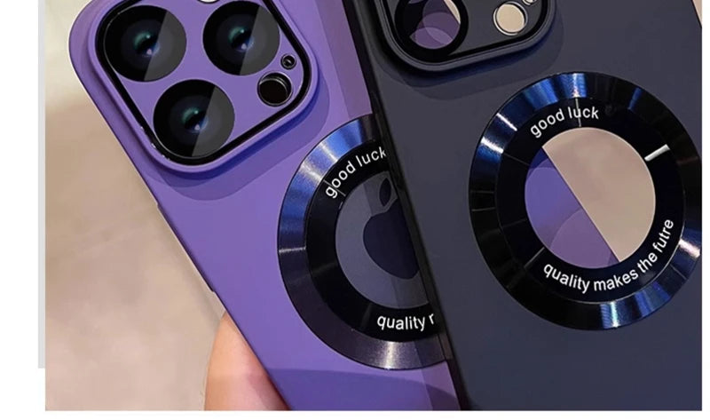 Luxury Magsafe Wireless Charge Phone Case For iPhone 15 16 14 13 12 11 Pro Max 16 Plus Matte Magnetic Back Protector Cases Cover