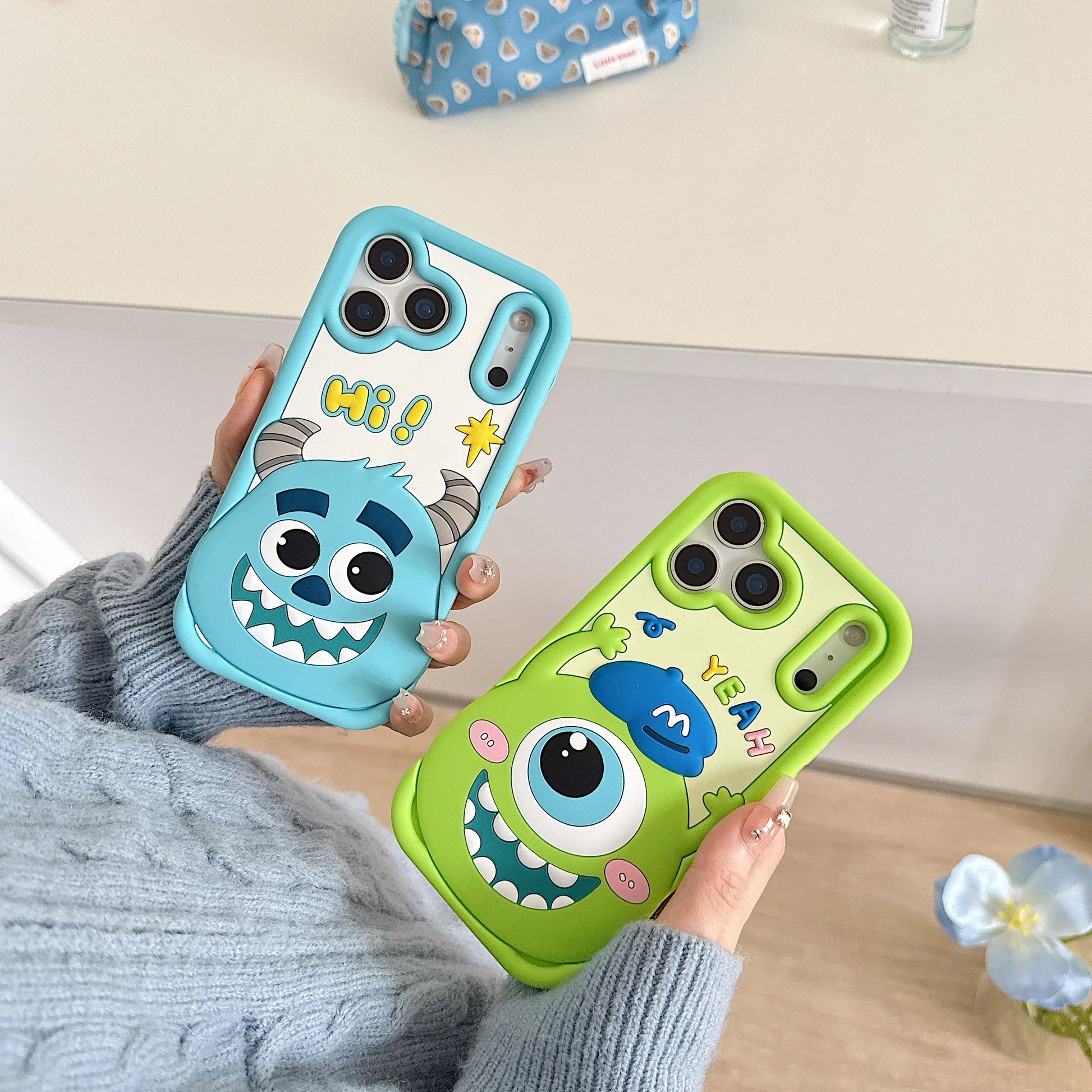 Funny Monsters Mike Sulley Phone Case For iPhone 17 16 15 14 13 12 11 Pro Max X XS 6 7 8 Plus Soft Silicone Cartoon Back Cover