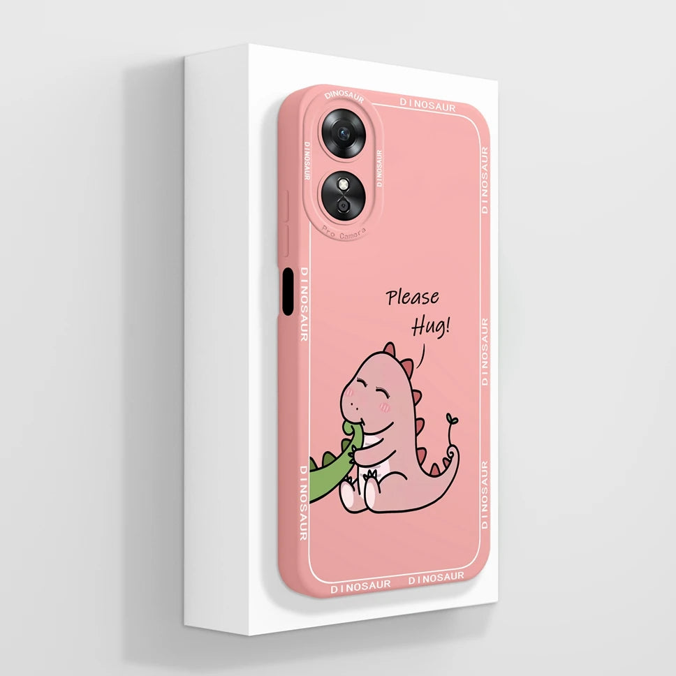 Phone Case For Oppo A17 A17K K 4G Pretty Flowers Smooth Liquid Silicone Back Cover For OppoA17K Oppo A 17 K Fundas Shell Coque