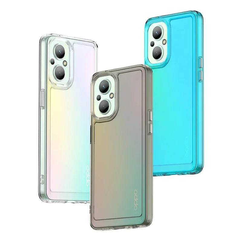 Shockproof Candy Silicone Bumper Phone Case for OnePlus Nord N20 5G OPPO A96 5G Reno7 Z 5G Reno7 Lite F21 pro 5G Reno8 Lite