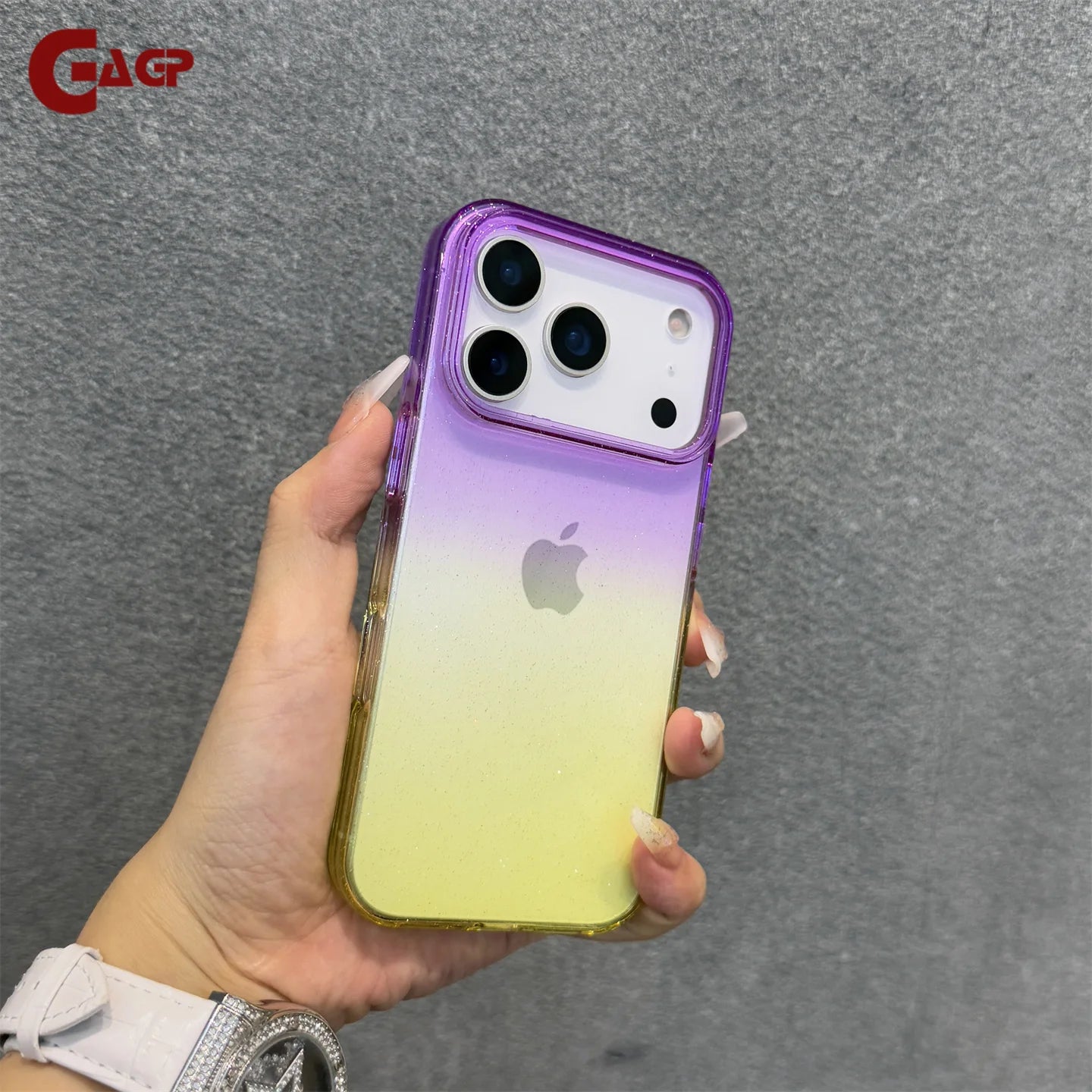 Flash Gradient Transparent Phone Case For iPhone 17 16 15 14 13 12 Pro Max 17Air Minimalist Clear Soft Edge Shockproof Cover