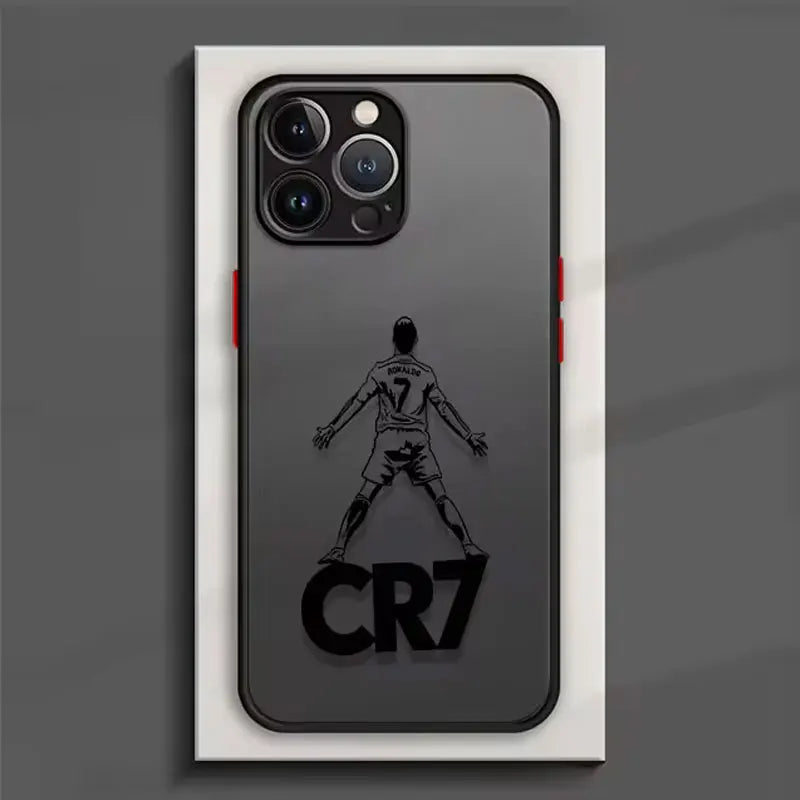Football Star Cristiano Ronaldo Number 7 Jersey Phone Case For iPhone 16 17 Air 15 11 12 13 14 Pro Max Mini X XR XS Max 8 Cover