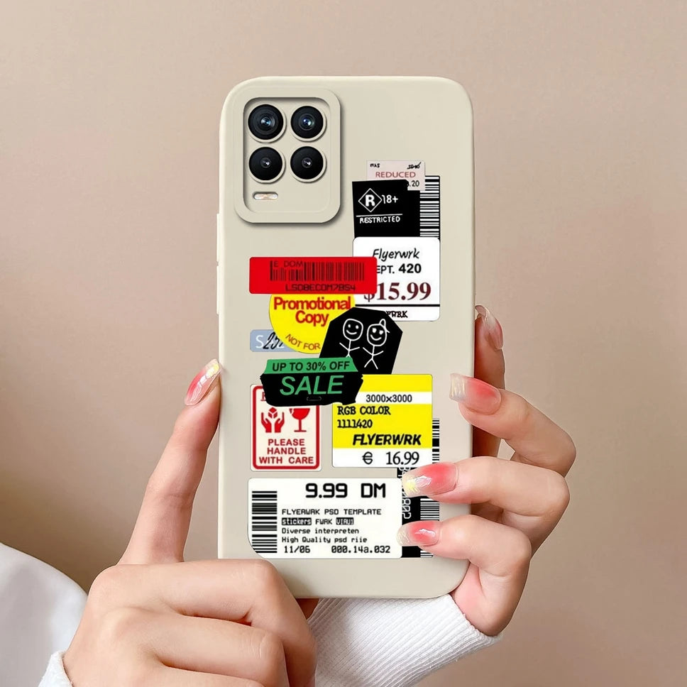 Cases For Realme 8 Pro 4G Shell Lovely Cartoon Astronaut Pattern Soft Liquid Silicone Phone Covers For Realme8 8Pro Fundas Coque