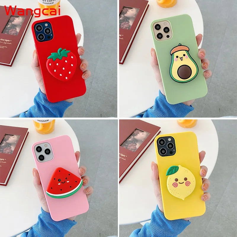 For Xiaomi Mi 9 8 Lite 9 8 SE Mix 3 2s 2 8 Pro 6X 5X A2 Lite A1 Case Fruit Avocado Orange Strawberry Peach Cute Cover
