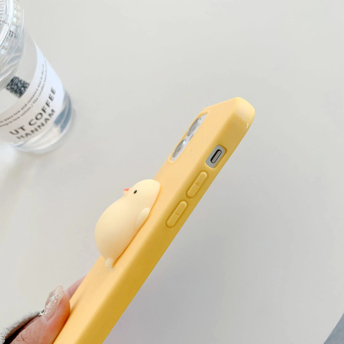 3D Squishy Toys Chick Cat Case For Apple iPhone 15 14 Plus 12 13 mini 11 Pro Max SE 2020 SE 3 Animals TPU Cover Soft Cases