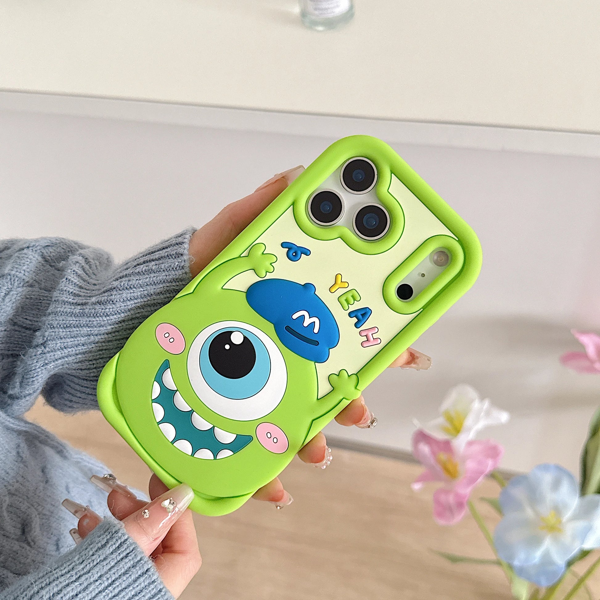 Funny Monsters Mike Sulley Phone Case For iPhone 17 16 15 14 13 12 11 Pro Max X XS 6 7 8 Plus Soft Silicone Cartoon Back Cover