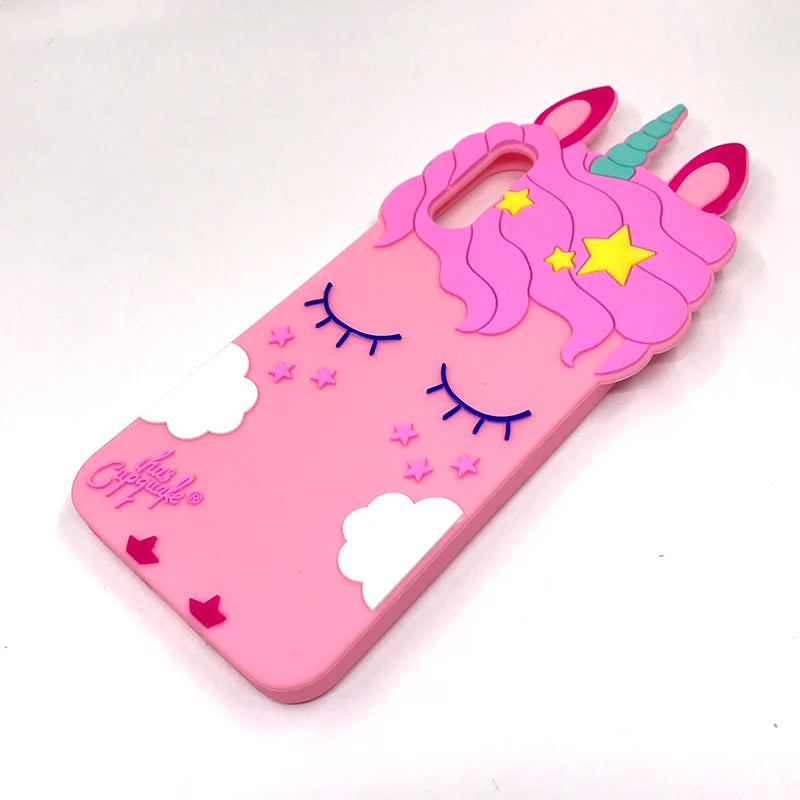 For Samsung A50 A30 A20 Case 2019 Soft Silicone Cartoon Bear Cat Unicorn Back Cover Cute Phone Bag For Samsung Galaxy A 50 30 20