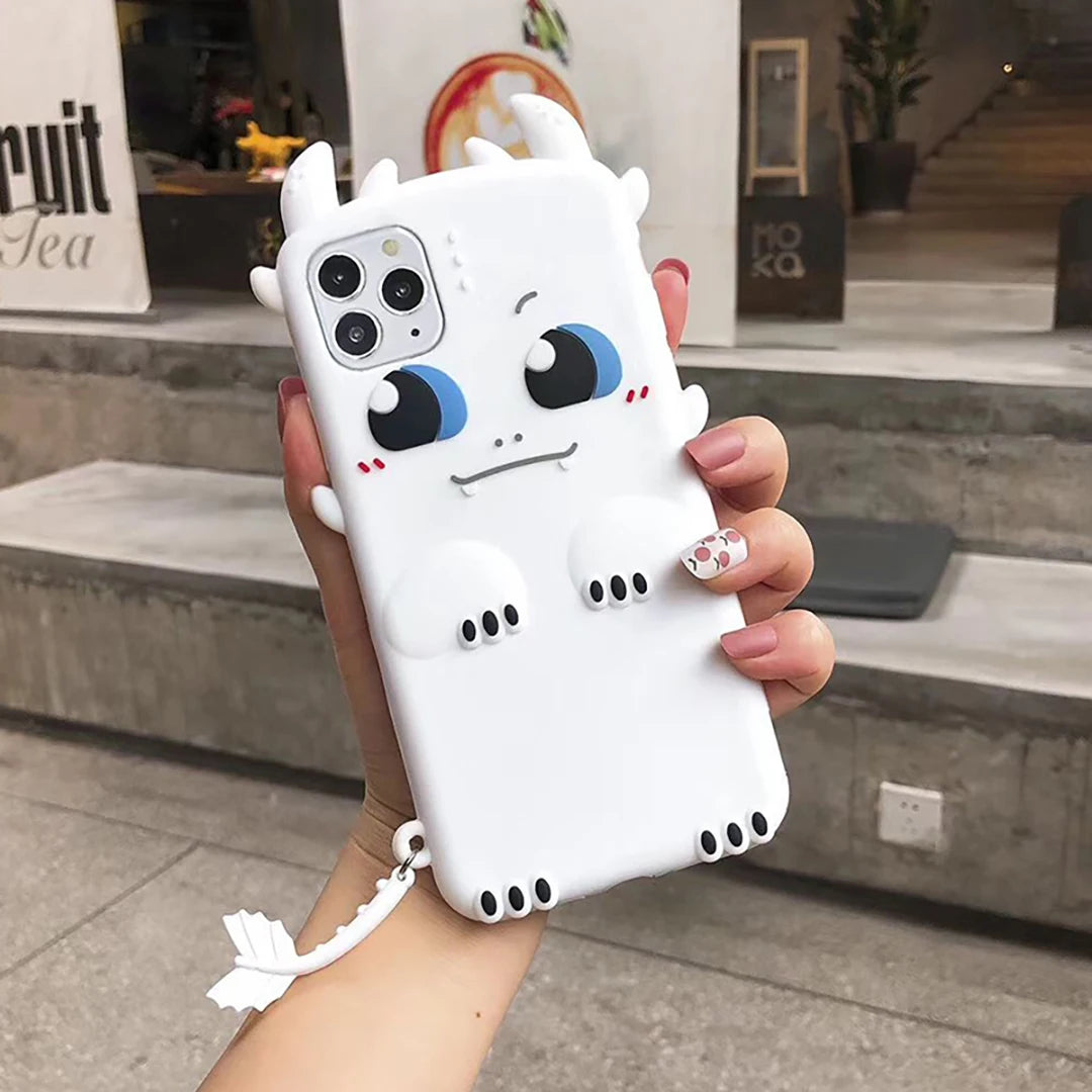 3D Cartoon Cute Unicorn Soft Silicone Phone Case For iPhone 16 15 14 13 12 11 Pro Max 14 15 Plus Mobile Shockproof Back Cover