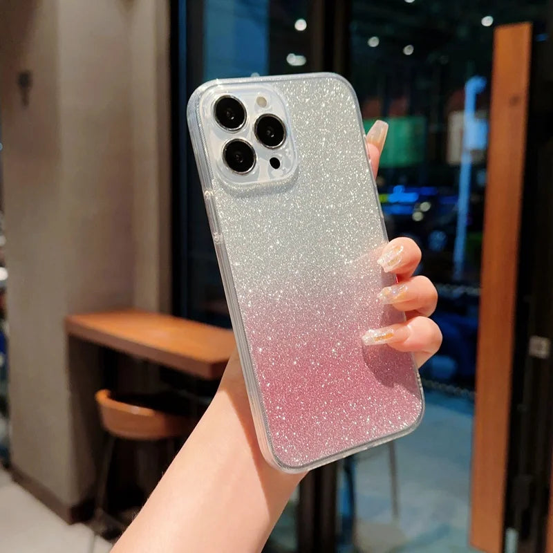 For Vivo V27 Pro V27E V25 Pro V23 Pro V23E V21 4G 5G V20 Pro Y77E Y77 Soft Transparent Phone Case With  Bling Back Cover Cases