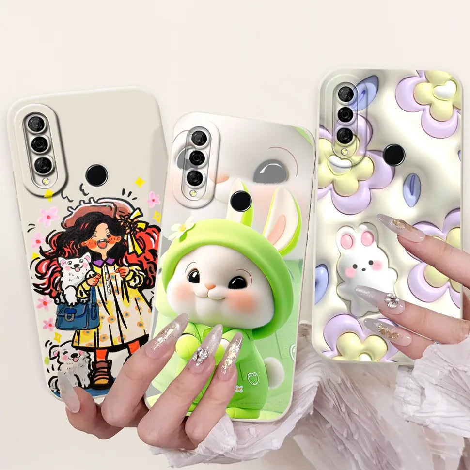 6.59" For Huawei Y9 Prime 2019 Case Stylish Cartoon Girls Cover Soft Silicone For Huawei Y9 Prime Y9Prime STK-L21 Phone Cases
