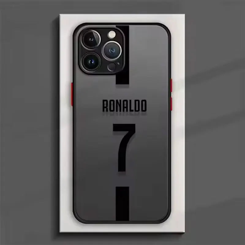 Football Star Cristiano Ronaldo Number 7 Jersey Phone Case For iPhone 16 17 Air 15 11 12 13 14 Pro Max Mini X XR XS Max 8 Cover