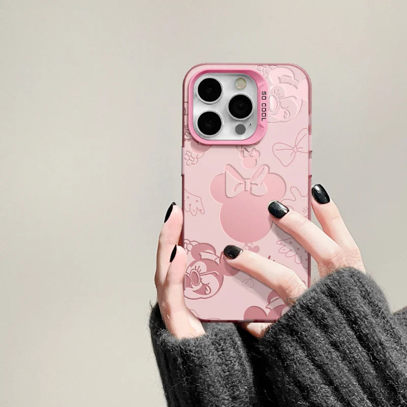 Cartoon Mickey Phone Case For Samsung Galaxy S25 S24 S23 S22 S21 Plus FEUltra A36 A26 A55 A35 A25 A34 A54 A53 A52 Y2K Back Cover