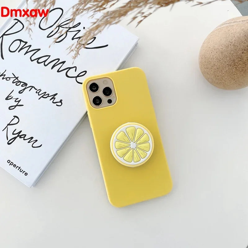 3D Luxury Cartoon fruit Holder Cover for Samsung Galaxy J7 J5 Pro 2017 A7 A5 2017 J7 2015 J3 2016 J2 Grand Prime Case +Holder