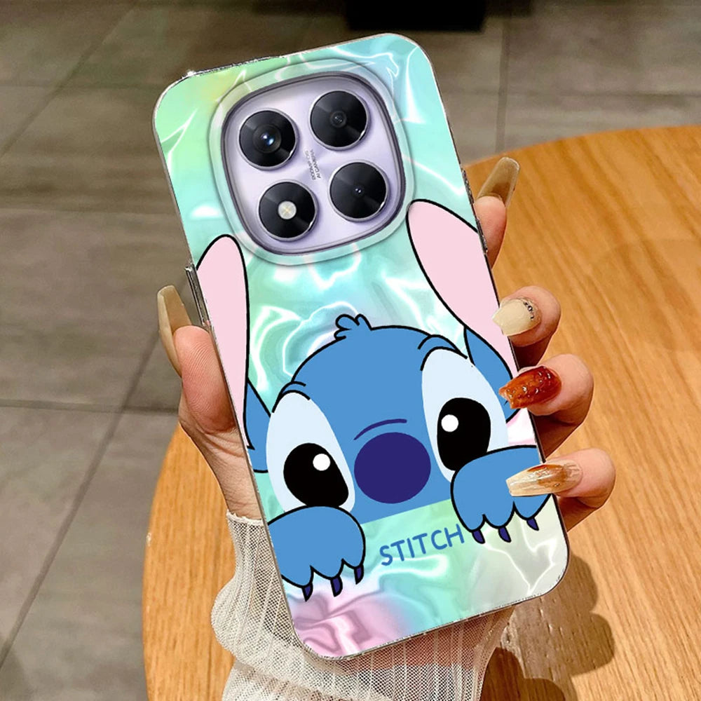 Green Gradient Stitch Couple Phone Cases for Xiaomi Redmi Note 14 13 12 11 11S 10 10S 8 Pro 13C 14C A5 A3 A4 A3X 9A 9C A1 Cover