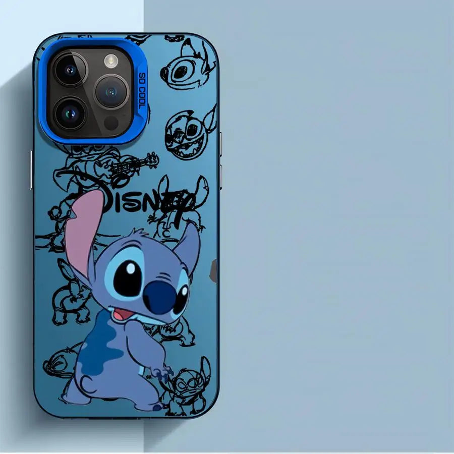 Disney Cartoon Stitch Phone Case for iPhone 12 Pro 16 15 Plus XR 13 XS Max 14 Pro X 11 Pro Max 11 Pro TPU Back Soft Cover