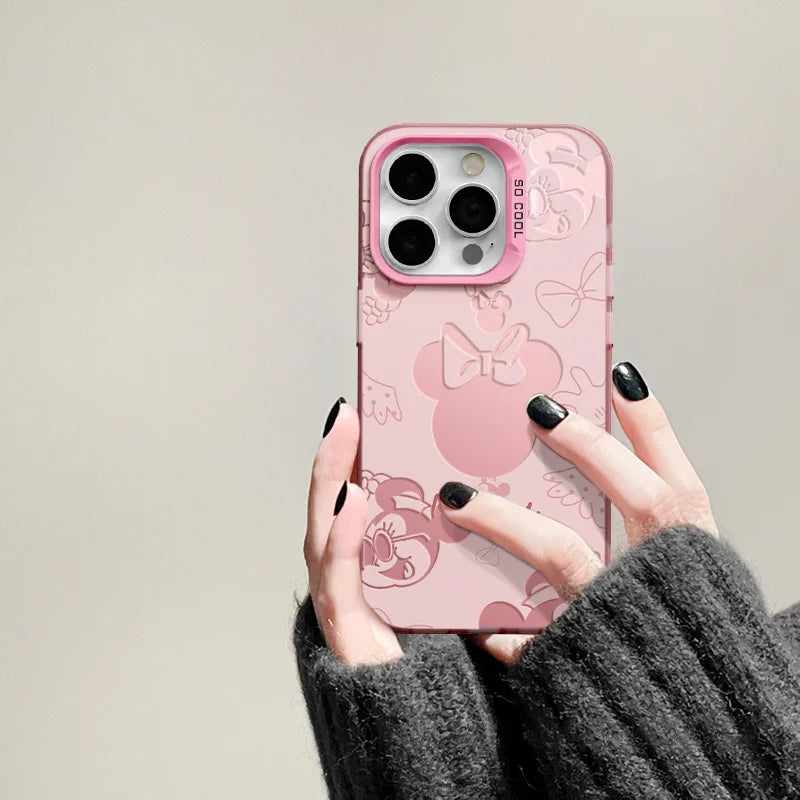 Cartoon Mickey Phone Case For Samsung Galaxy S25 S24 S23 S22 S21 Plus FEUltra A36 A26 A55 A35 A25 A34 A54 A53 A52 Y2K Back Cover