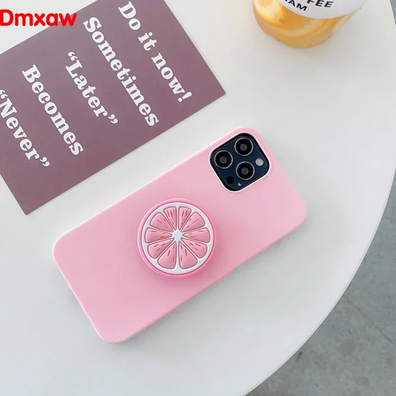 3D Luxury Cartoon fruit Holder Cover for Samsung Galaxy J7 J5 Pro 2017 A7 A5 2017 J7 2015 J3 2016 J2 Grand Prime Case +Holder