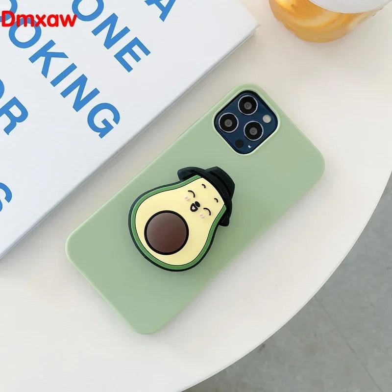 3D Luxury Cartoon fruit Holder Cover for Samsung Galaxy J7 J5 Pro 2017 A7 A5 2017 J7 2015 J3 2016 J2 Grand Prime Case +Holder